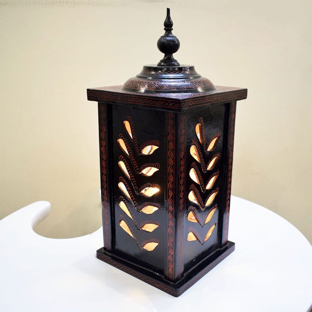 Side Table Wooden Lamp
