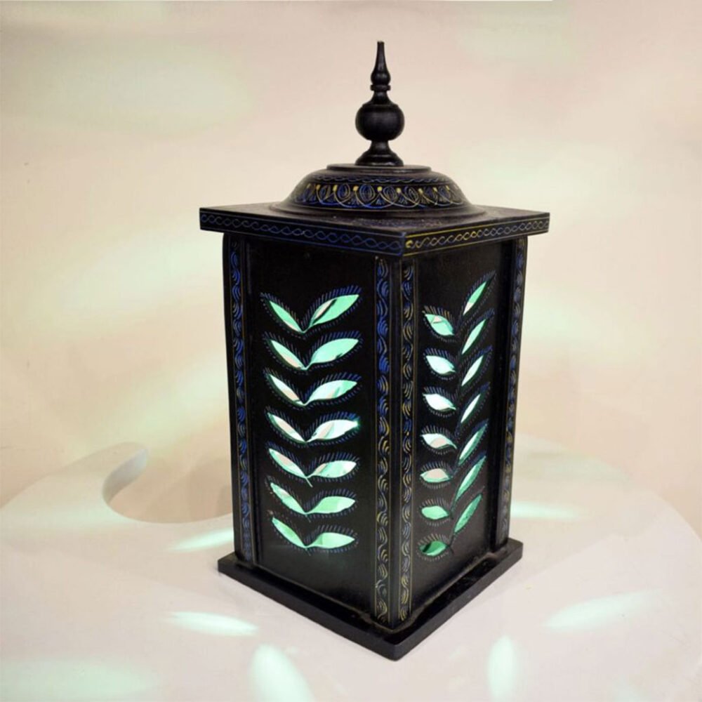 Tomb Style Table Lamp With Green Light