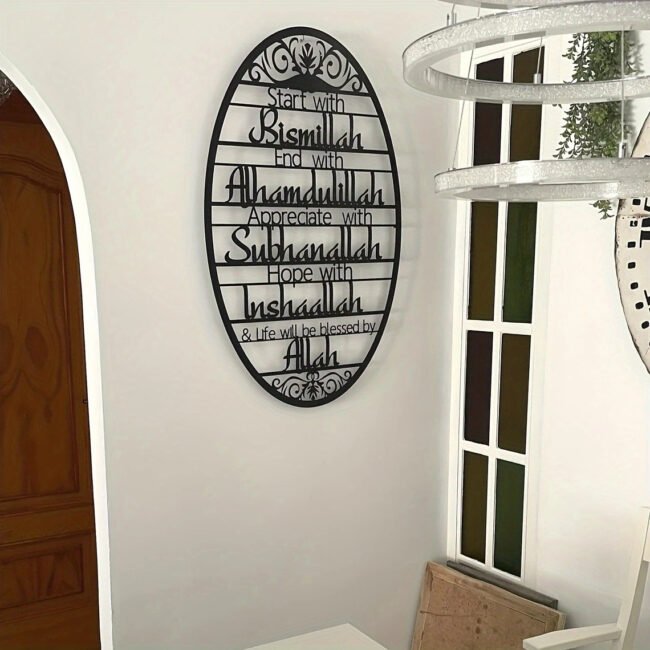 English Alphabet Letters Cartoon Metal Wall Artistic Home Decorative Painting - Image 3