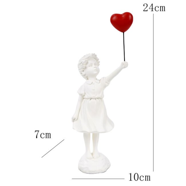Modern Balloon Girl Figurine - Image 10