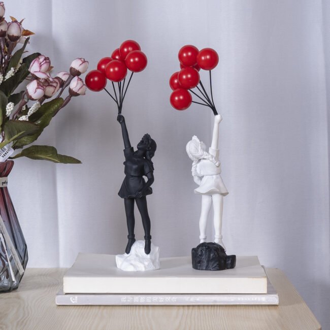 Modern Balloon Girl Figurine - Image 6