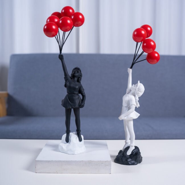 Modern Balloon Girl Figurine - Image 5